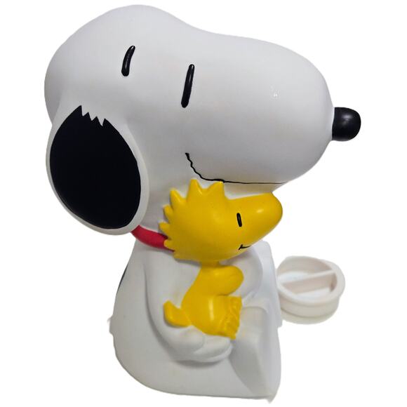 Peanuts Snoopy & Woodstock Collectible Little 7" Vintage Piggy Bank by Applause - Picture 3 of 8